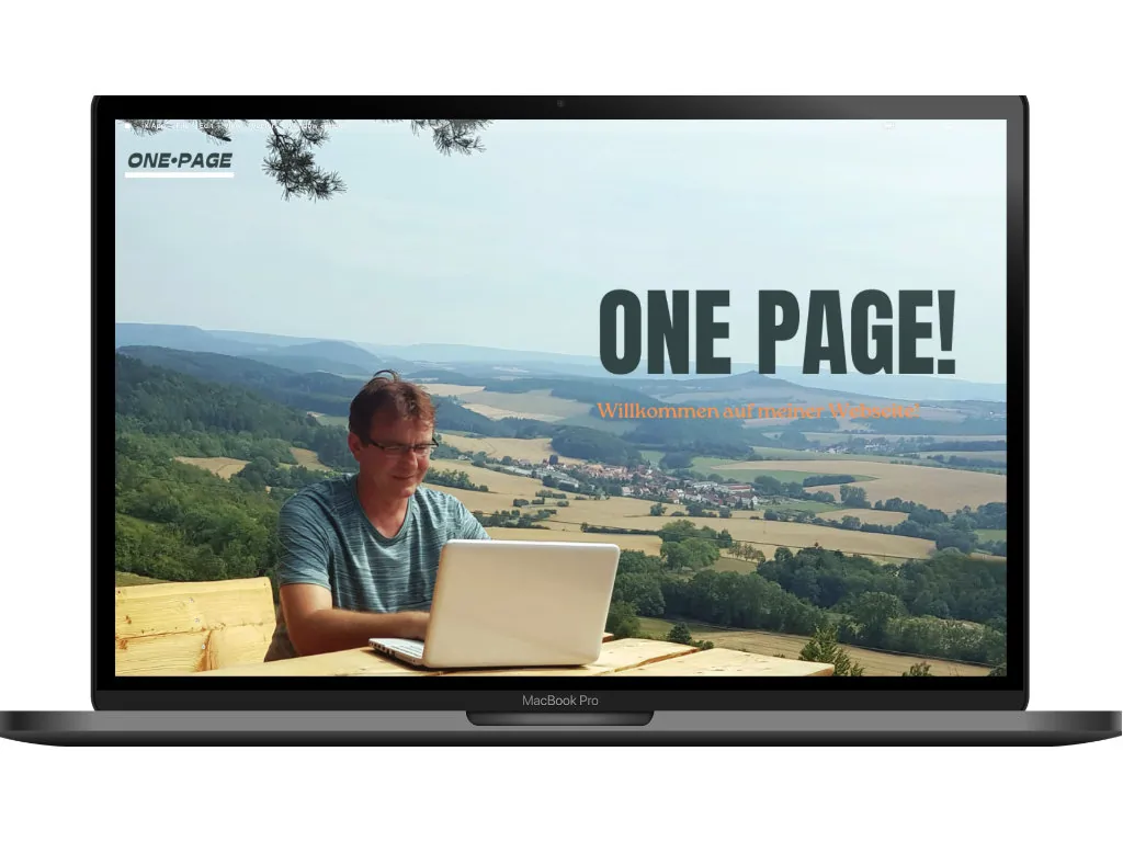 Symbolbild One Page Website